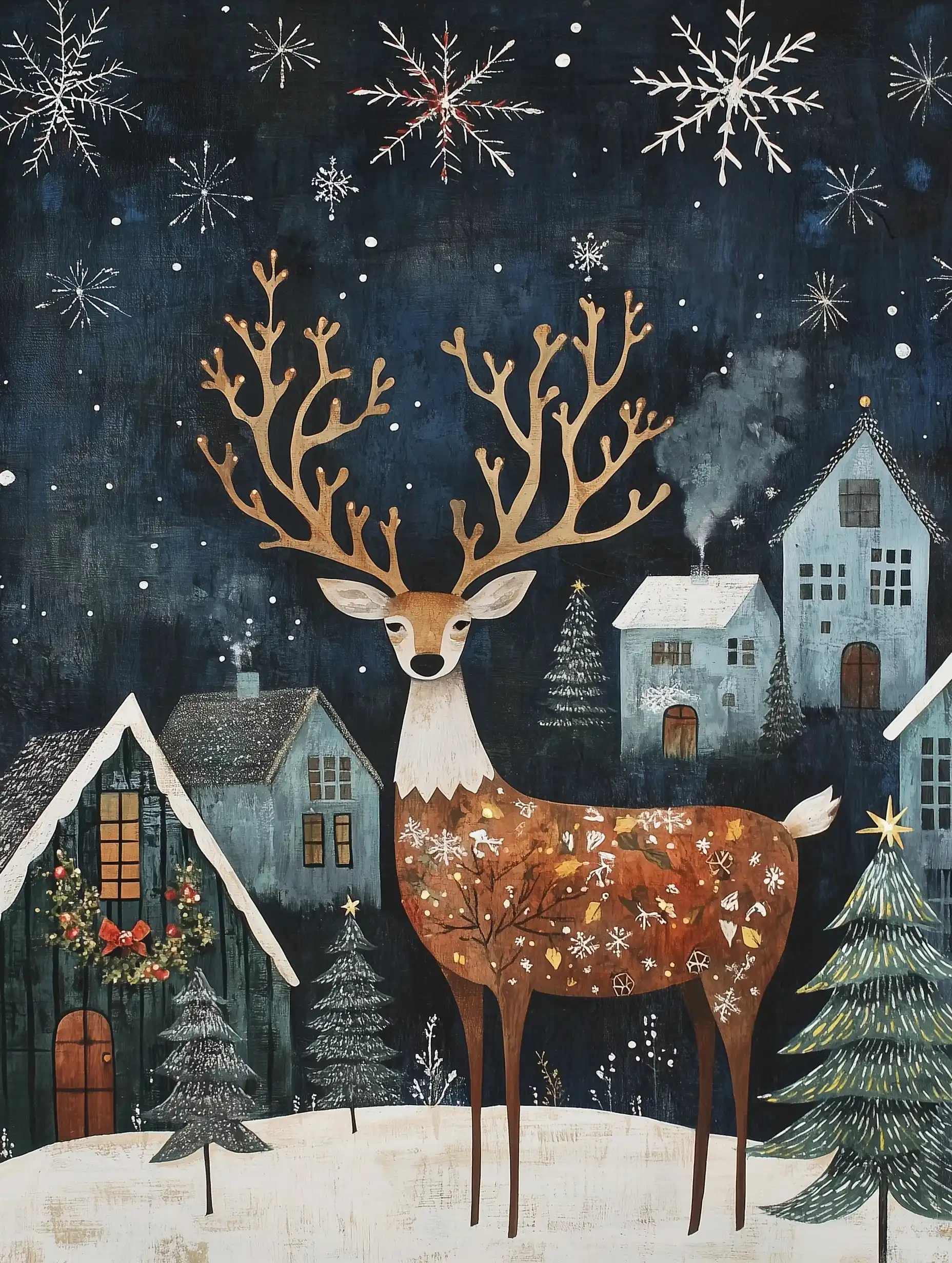 Scandi Folk Christmas Art