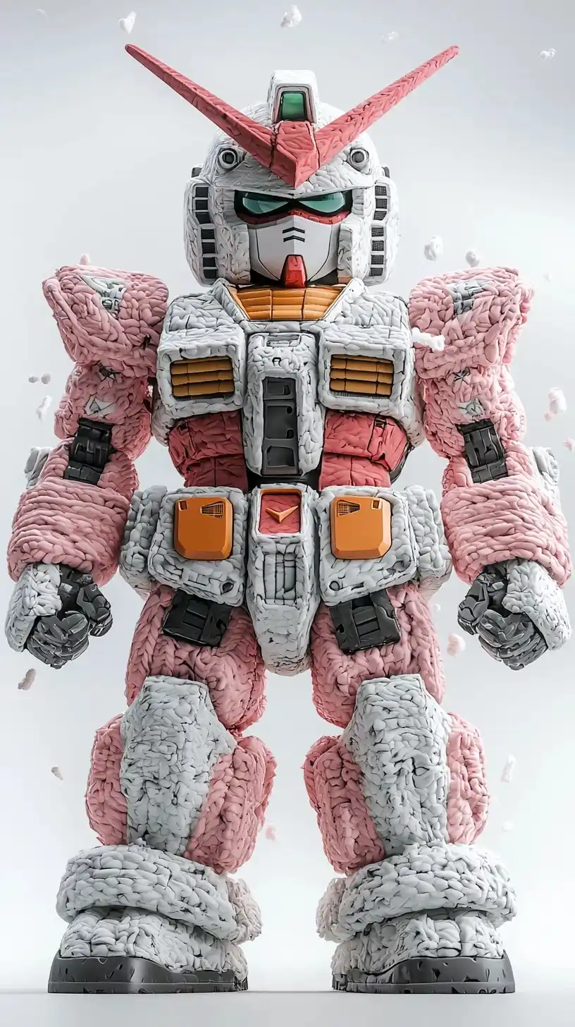 3D Wool Gundam Model