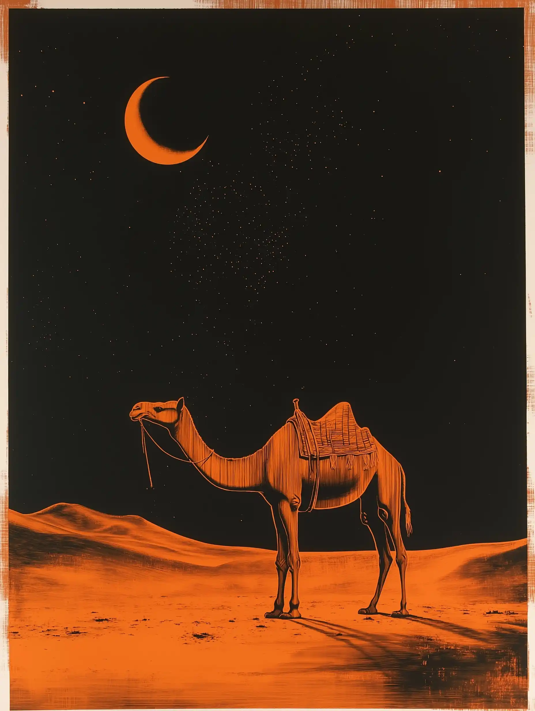 Desert Camel Screen Print