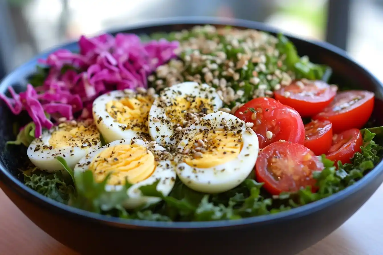 Colorful Salad Bowl Display