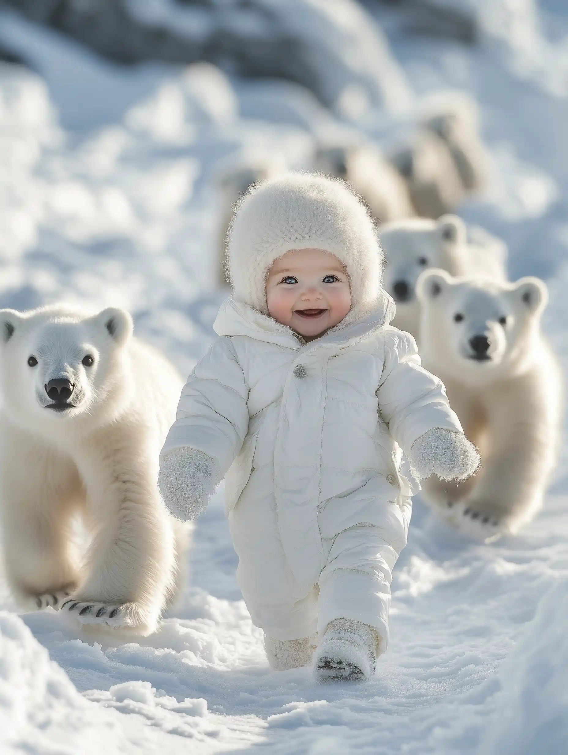 Surreal Arctic Baby Photography
