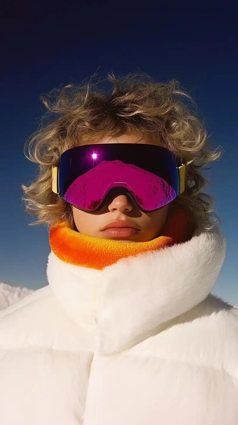 High-Fashion Alpine Model