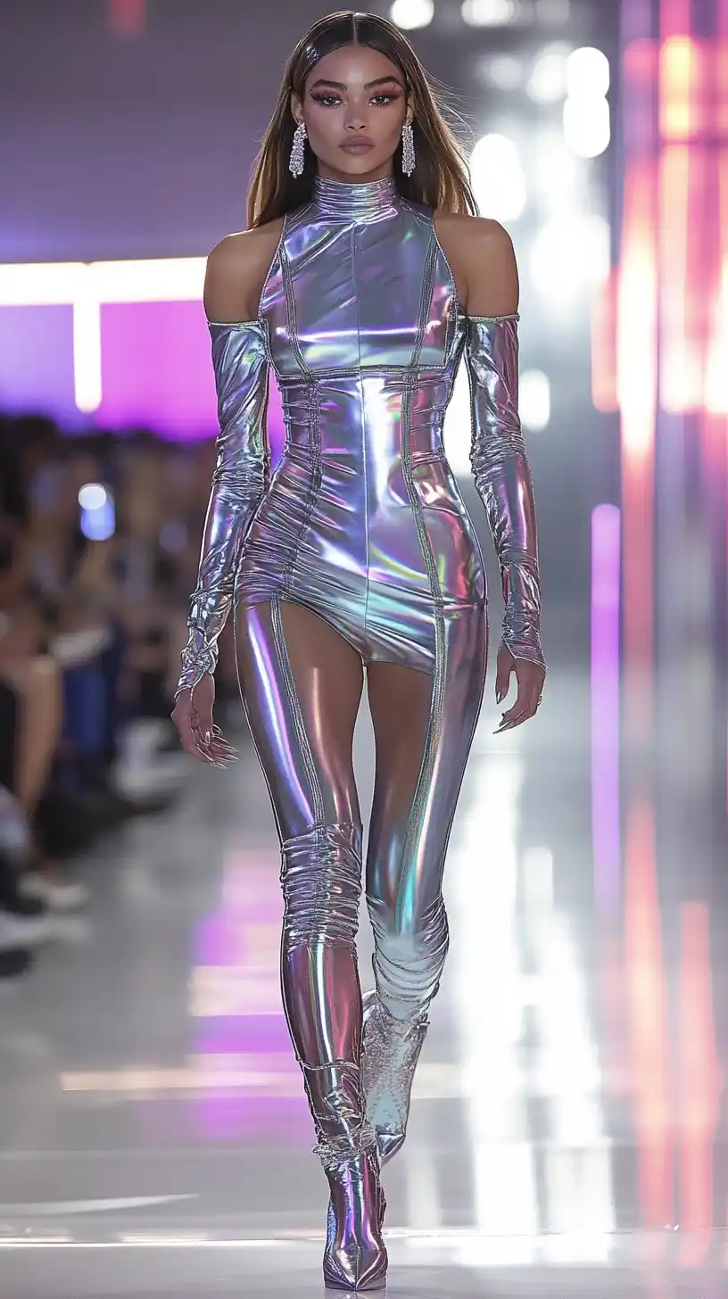 Futuristic Model on Runway
