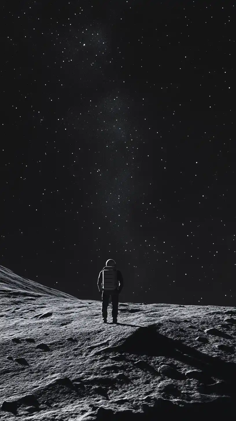 Astronaut on Moon Cosmic View