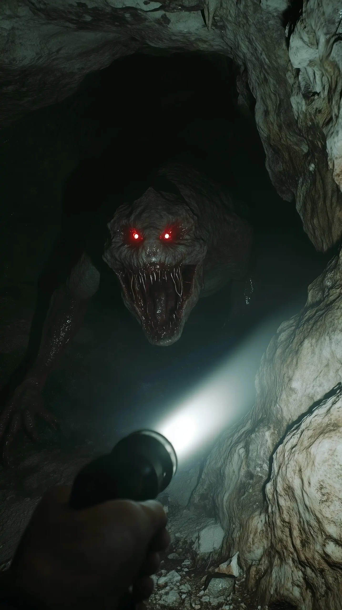 Cave Encounter with Creature