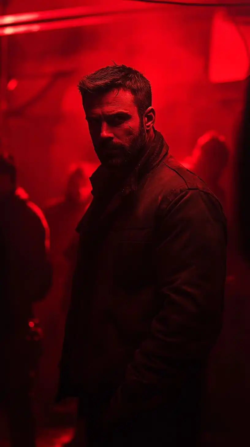 Confident Man in Red