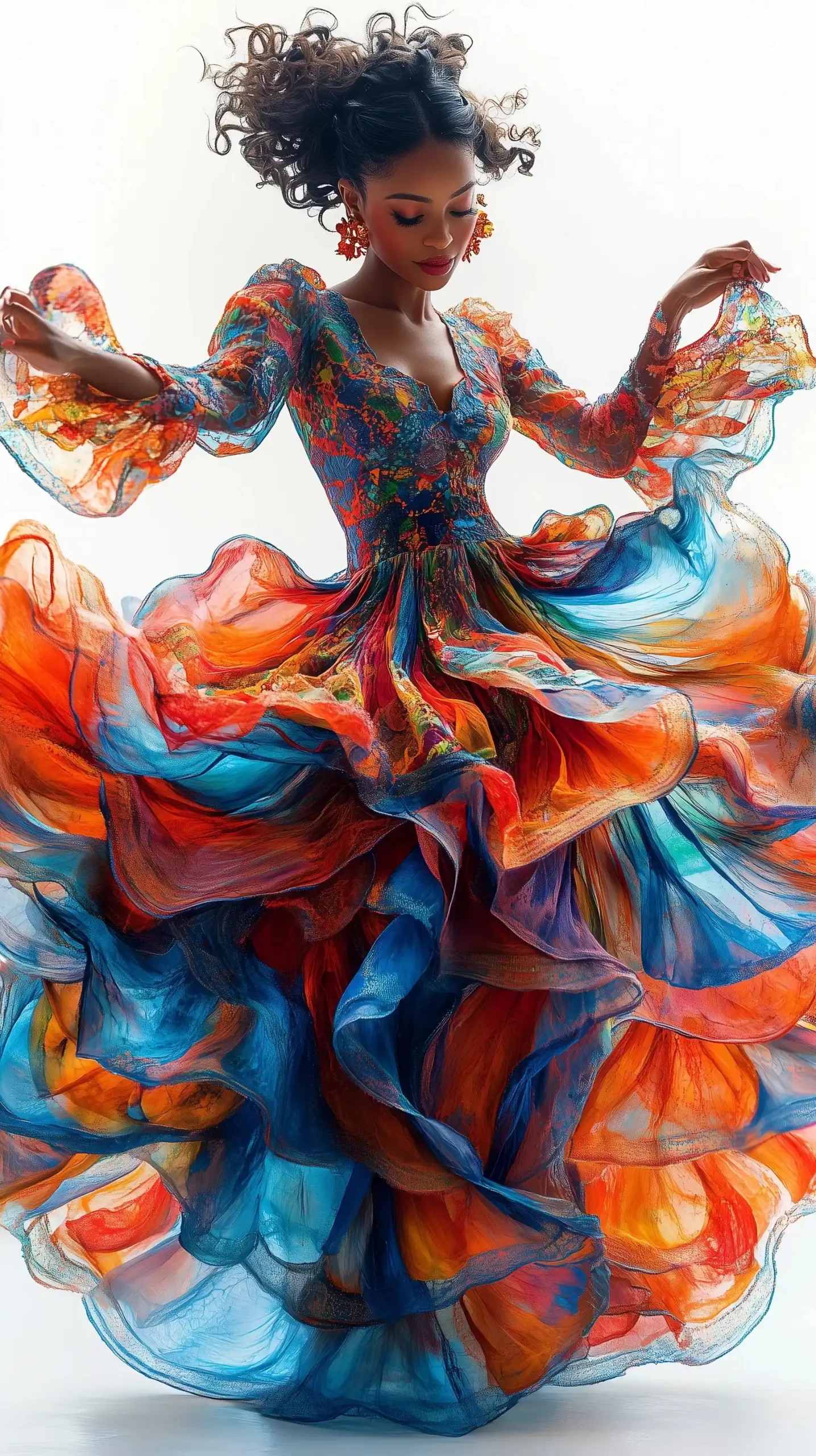 Colorful Dance Portrait