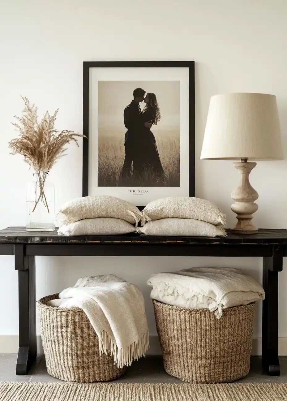 Minimalist Console Table Arrangement
