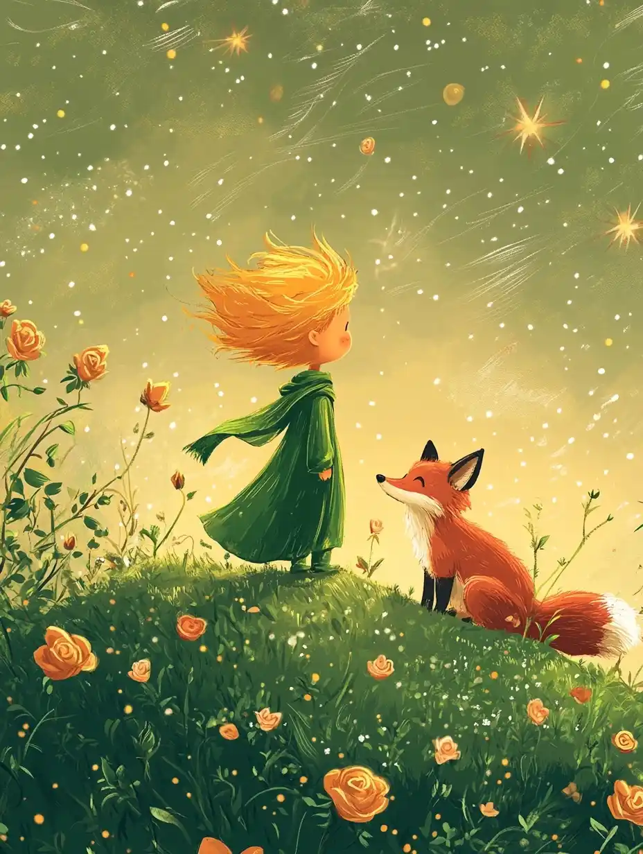 Minimalist Little Prince Scene