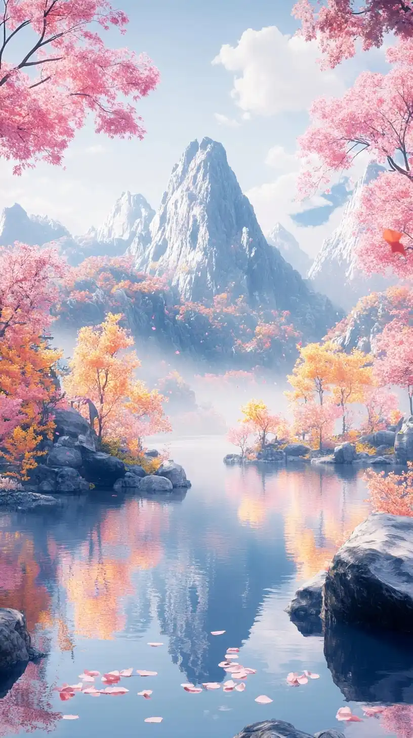 Fantasy Landscape Reflection