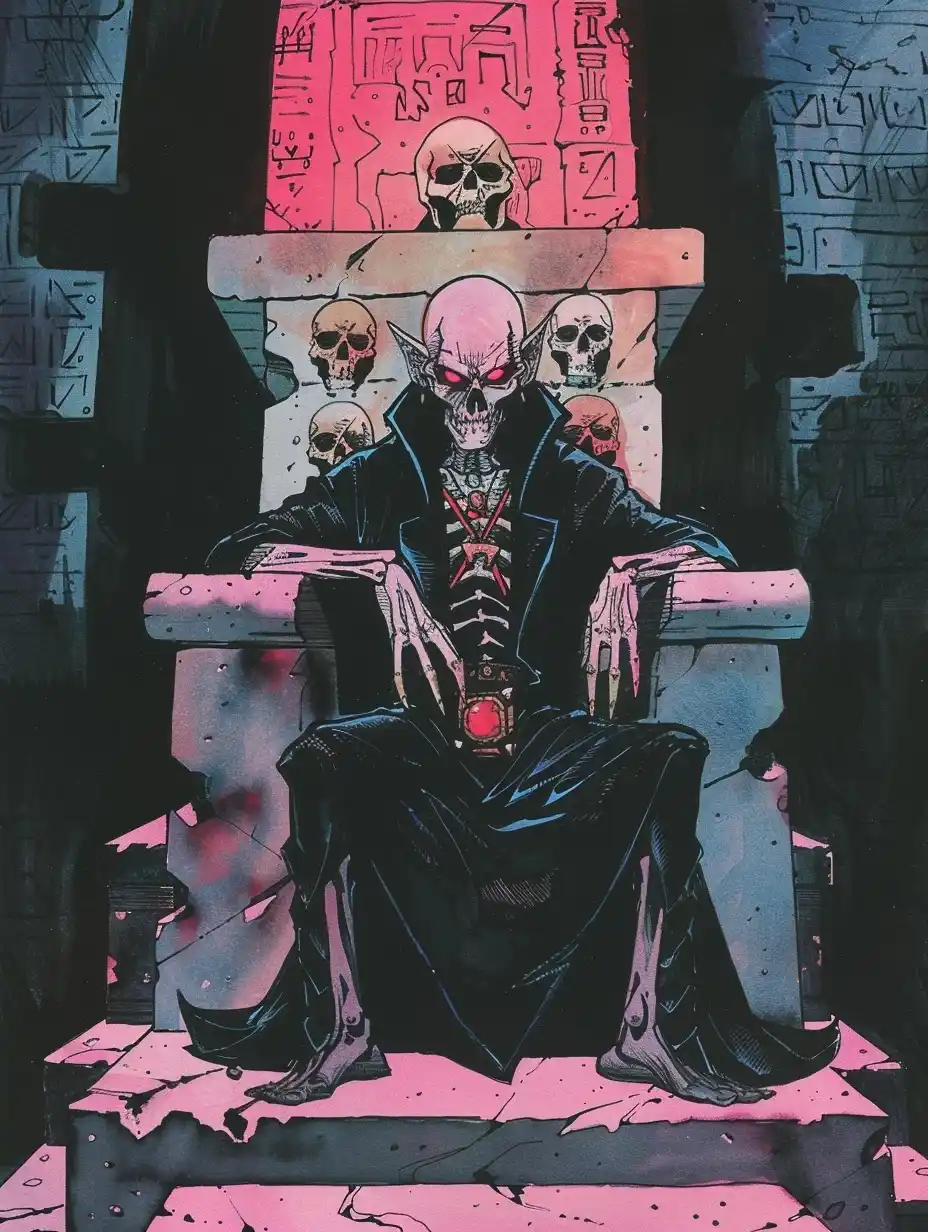 Occult Necromancer Illustration