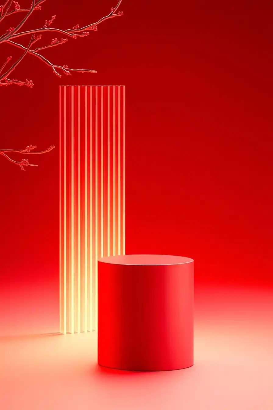 Minimalist Podium with Glass