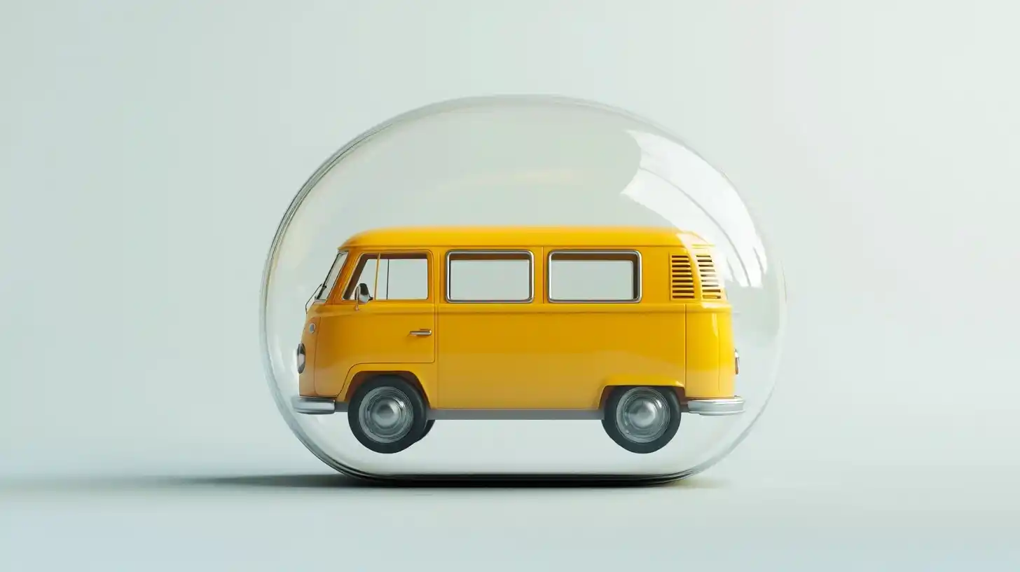3D Mini Van in Airbag