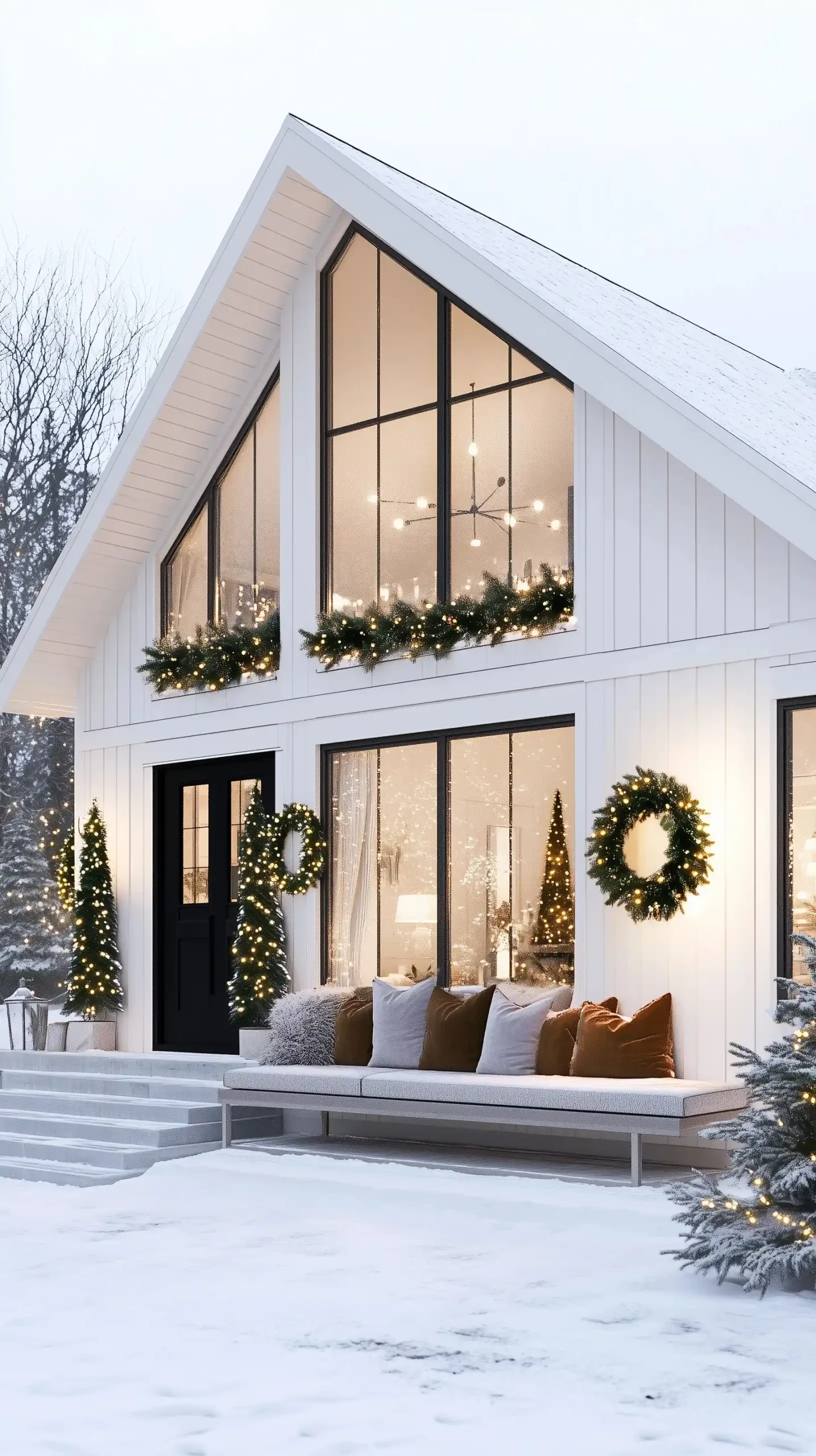 Photorealistic Christmas Farmhouse