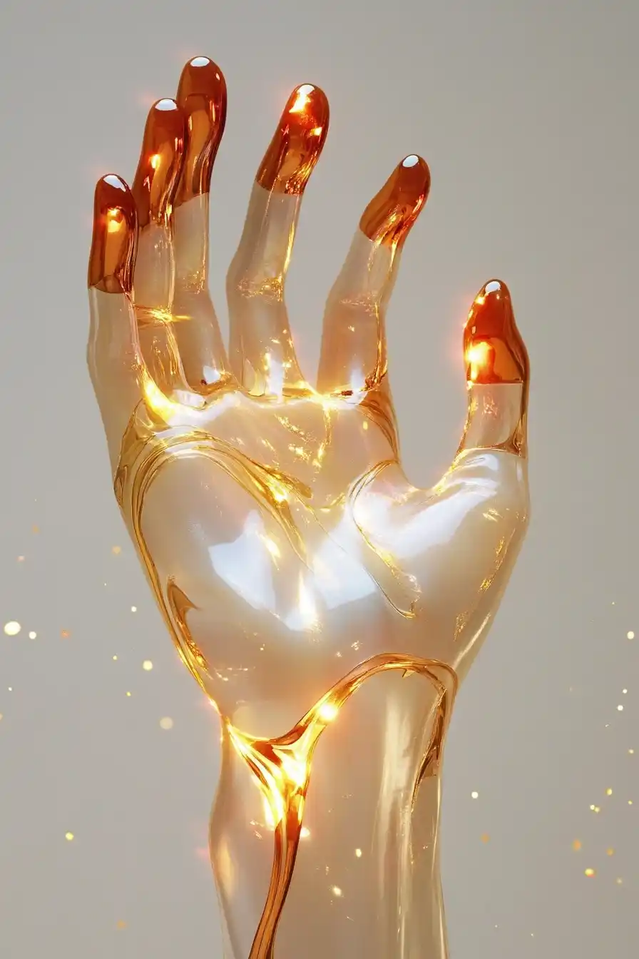 Futuristic Meditative Hand Design