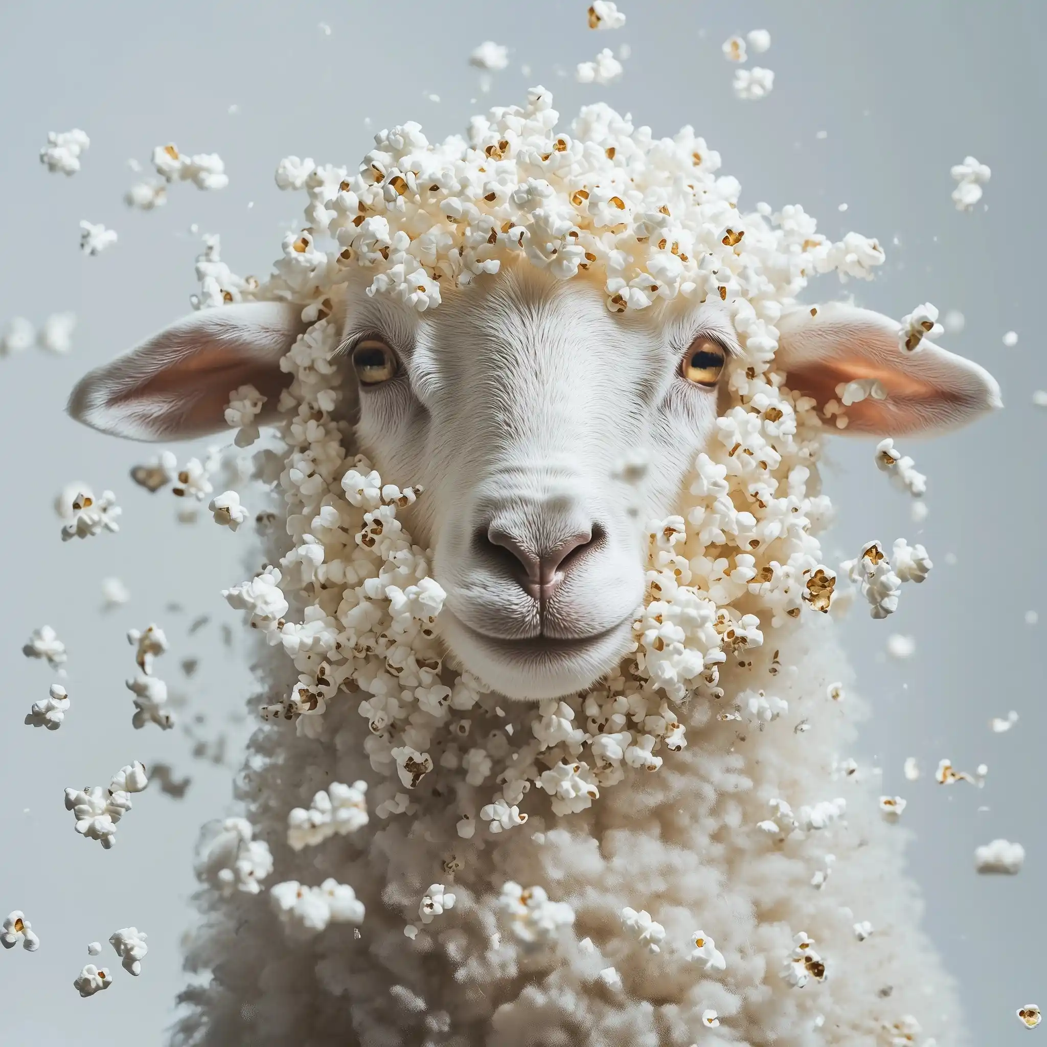 Hyperrealistic Popcorn Sheep