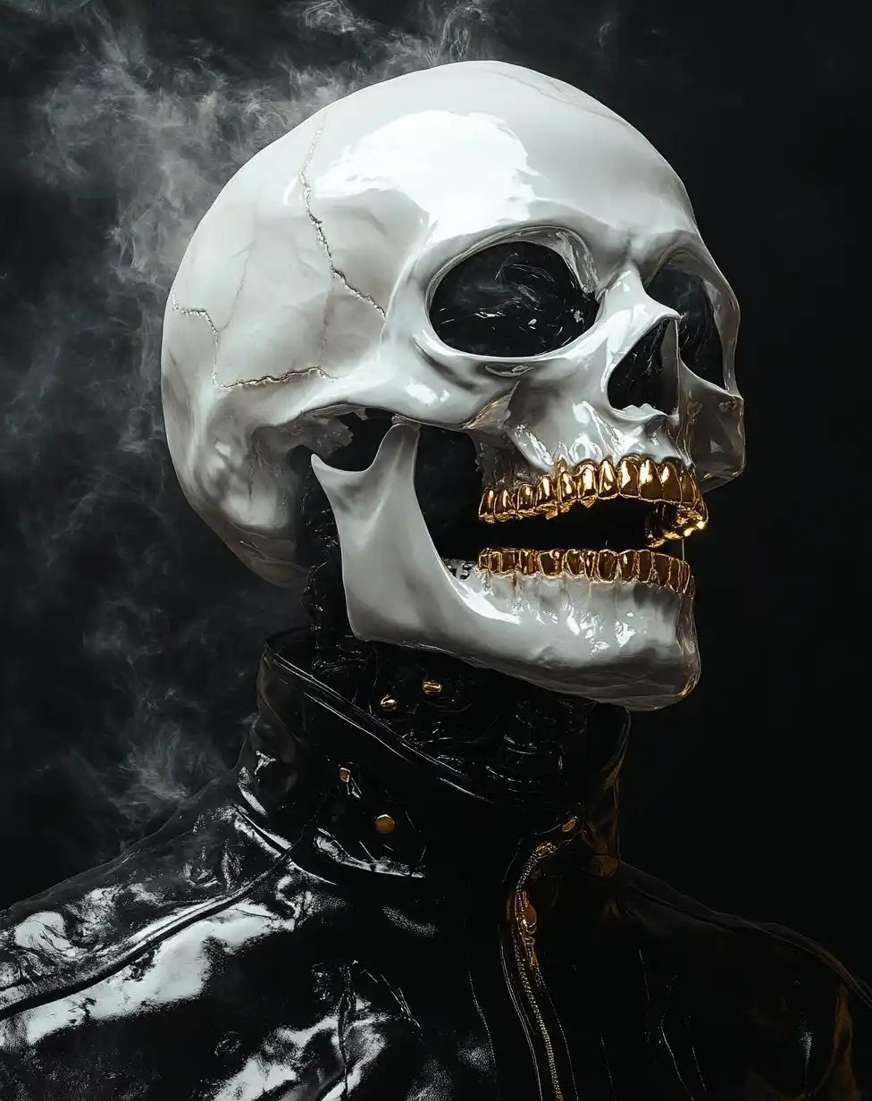 Hyper-Realistic Skull in Latex