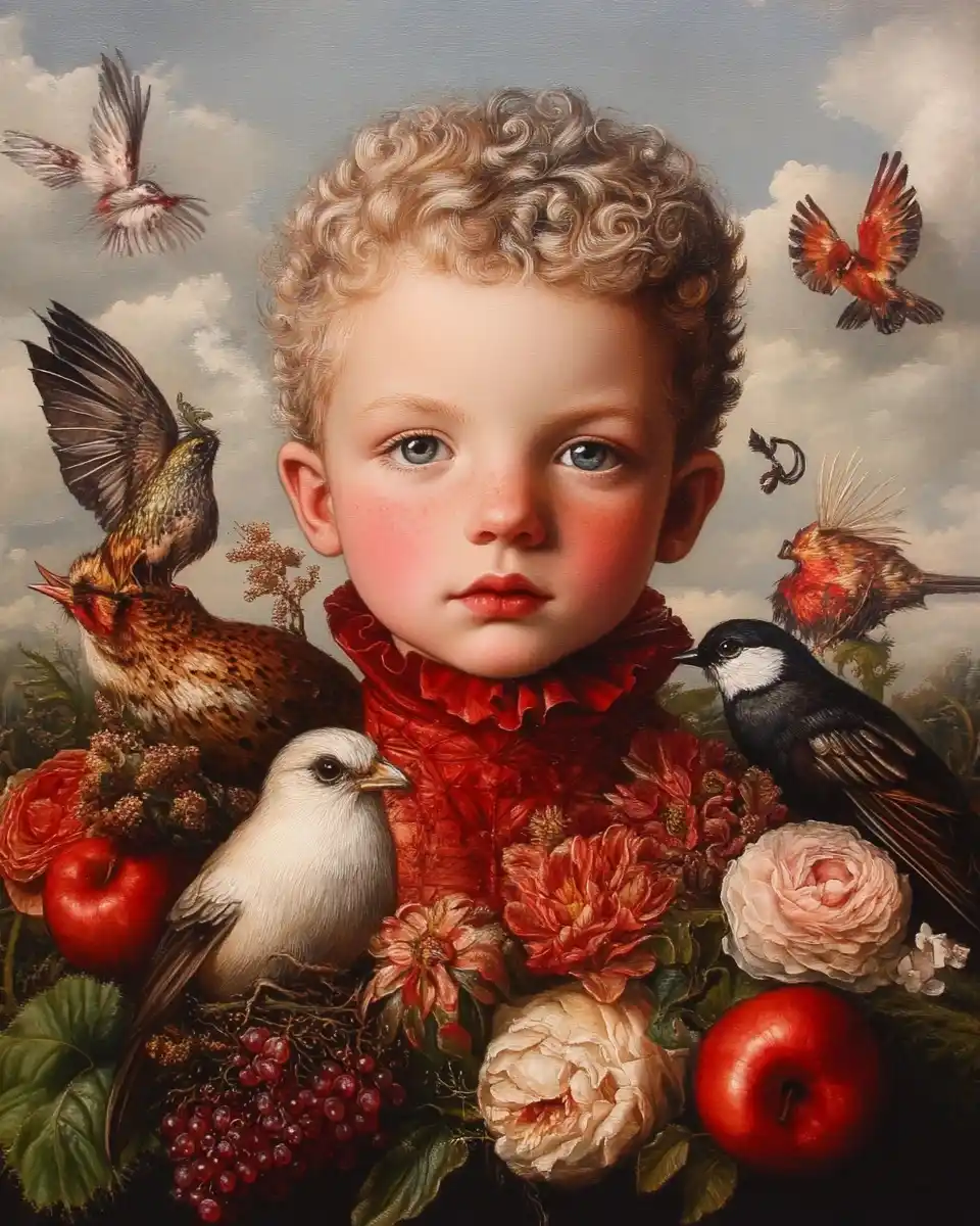 Baroque Pop Artist Portrait