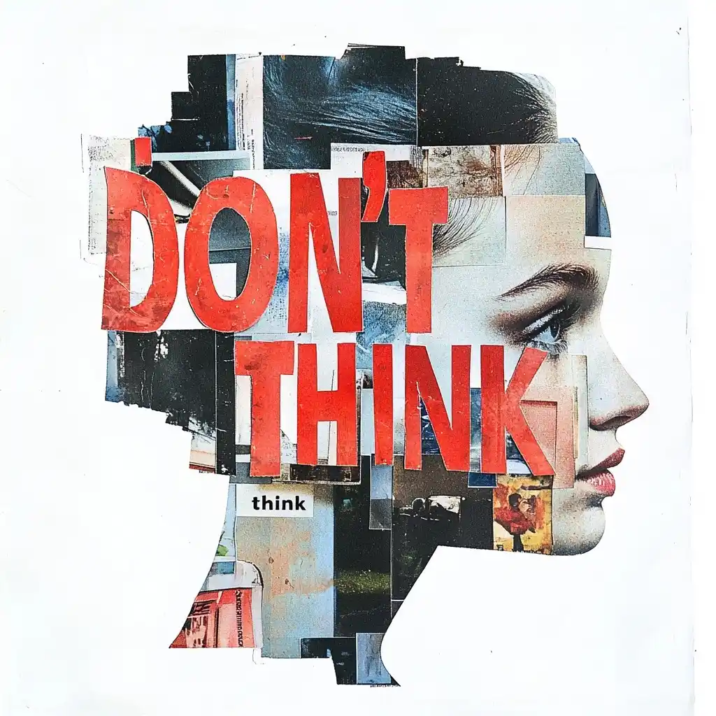 Collage Letters Dont Think
