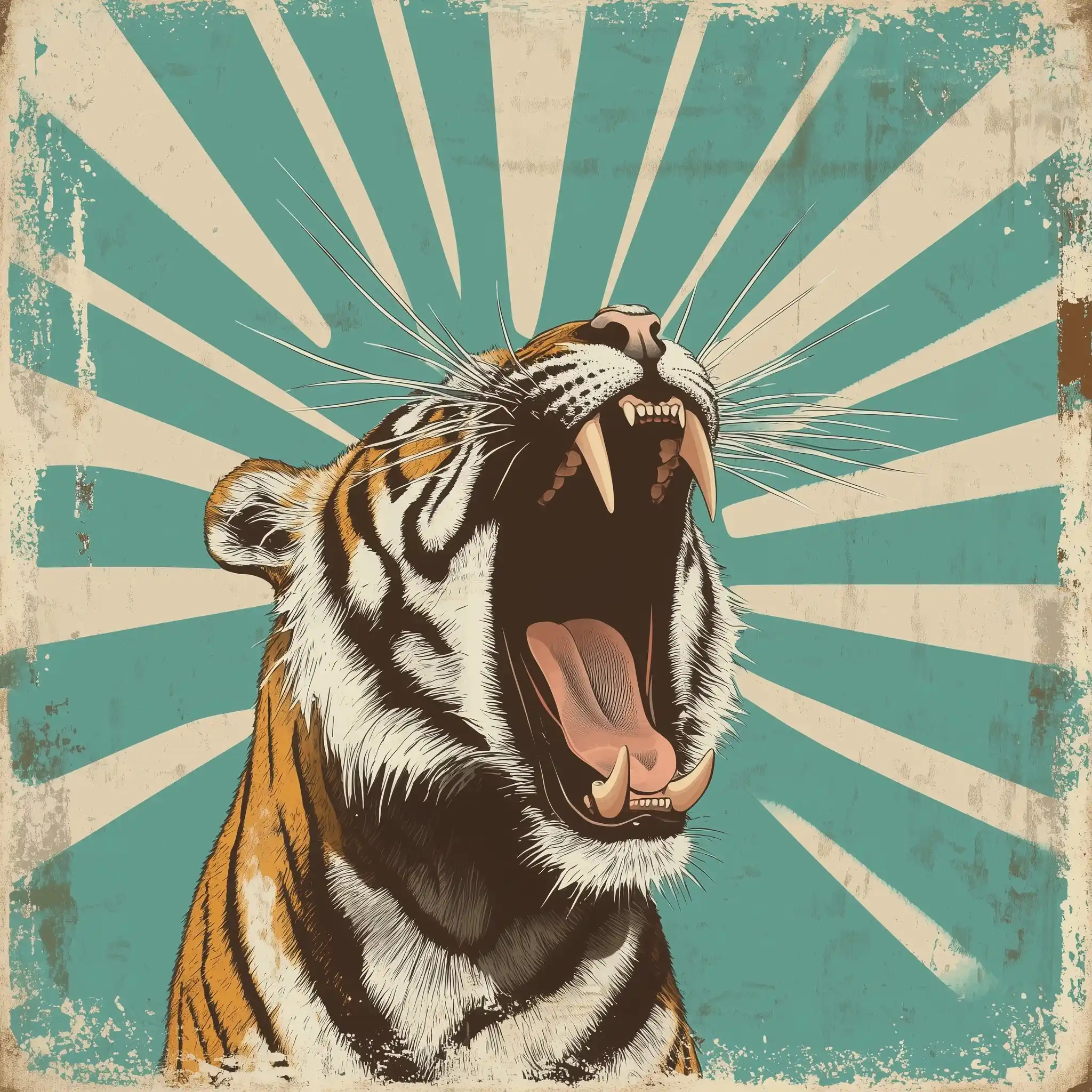 Bauhaus Tiger Emblem Design