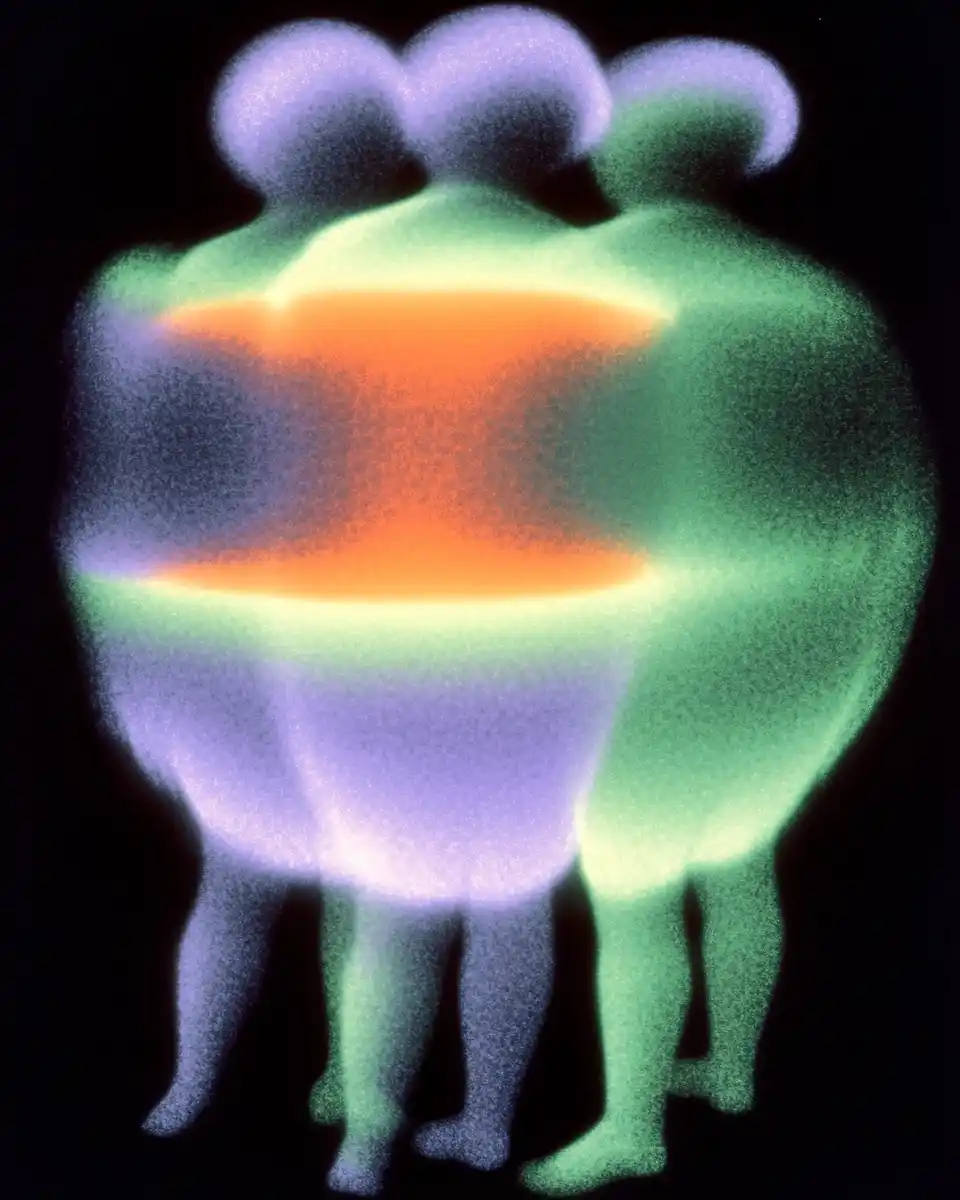 Glowing Silhouettes in Chaos