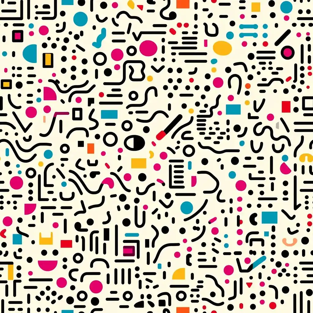 Retro Minimalist Line Art