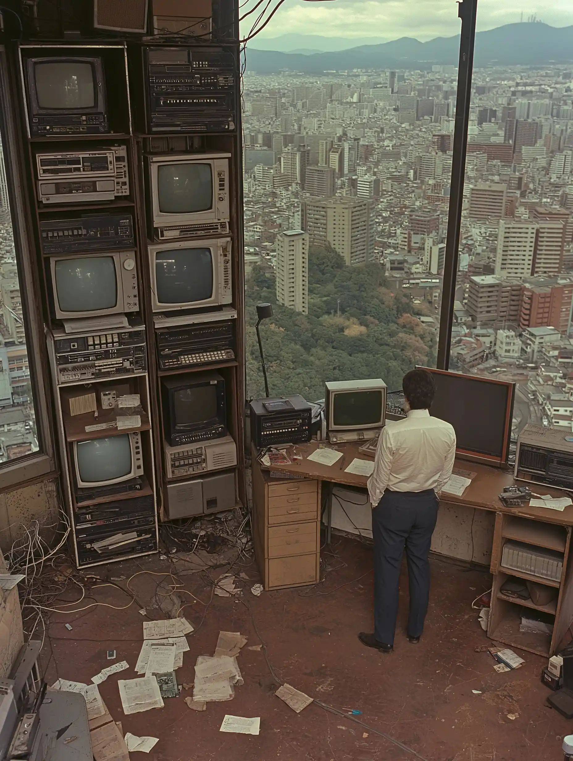 Futuristic Office Scene 35mm Film