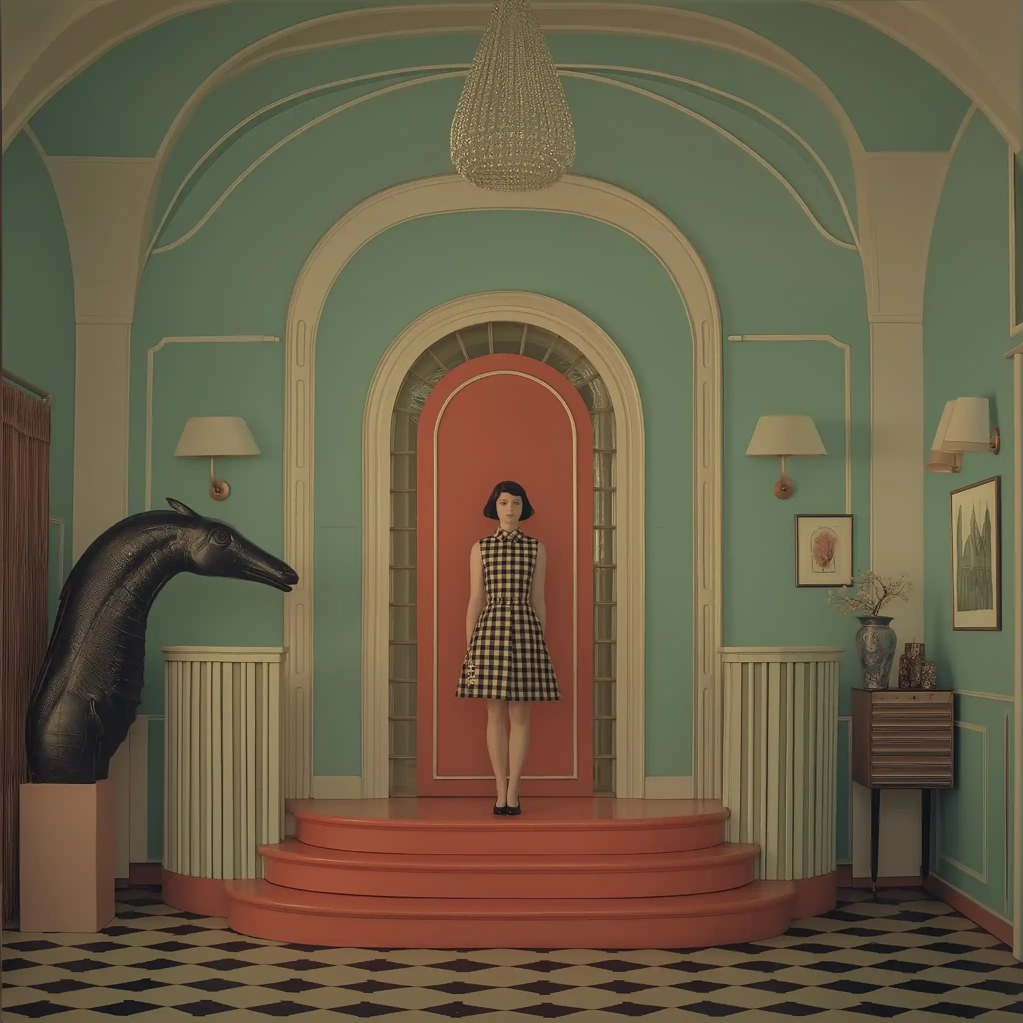 Art Deco Seahorse Interior