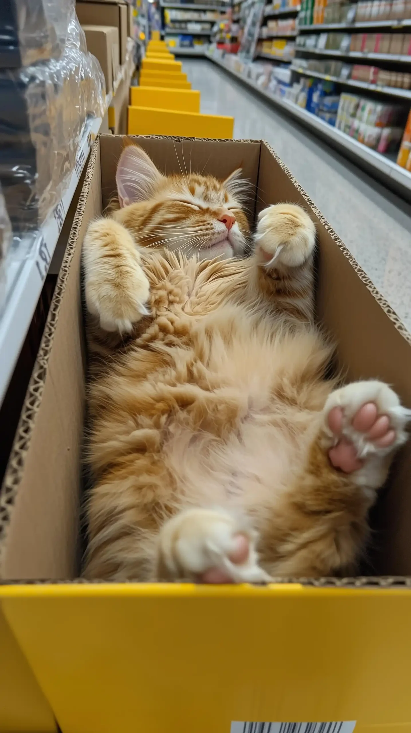 Ginger Tabby in Box
