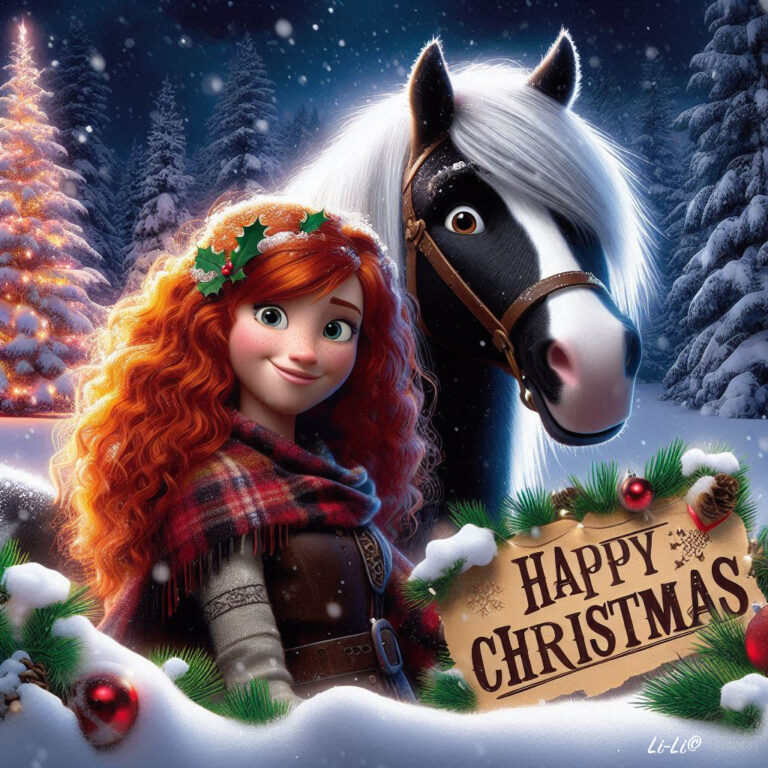 Miranda Christmas Card with Horse