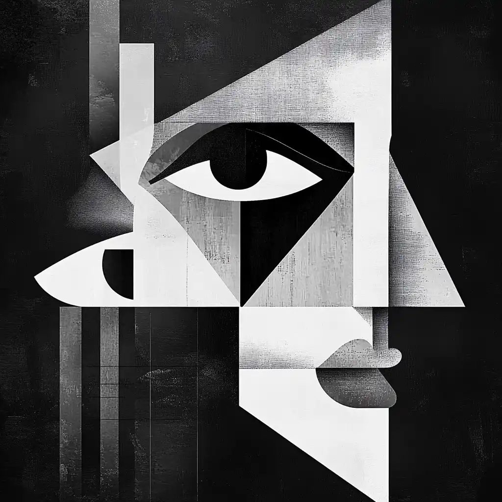 Geometric Minimalist Blind Eyes