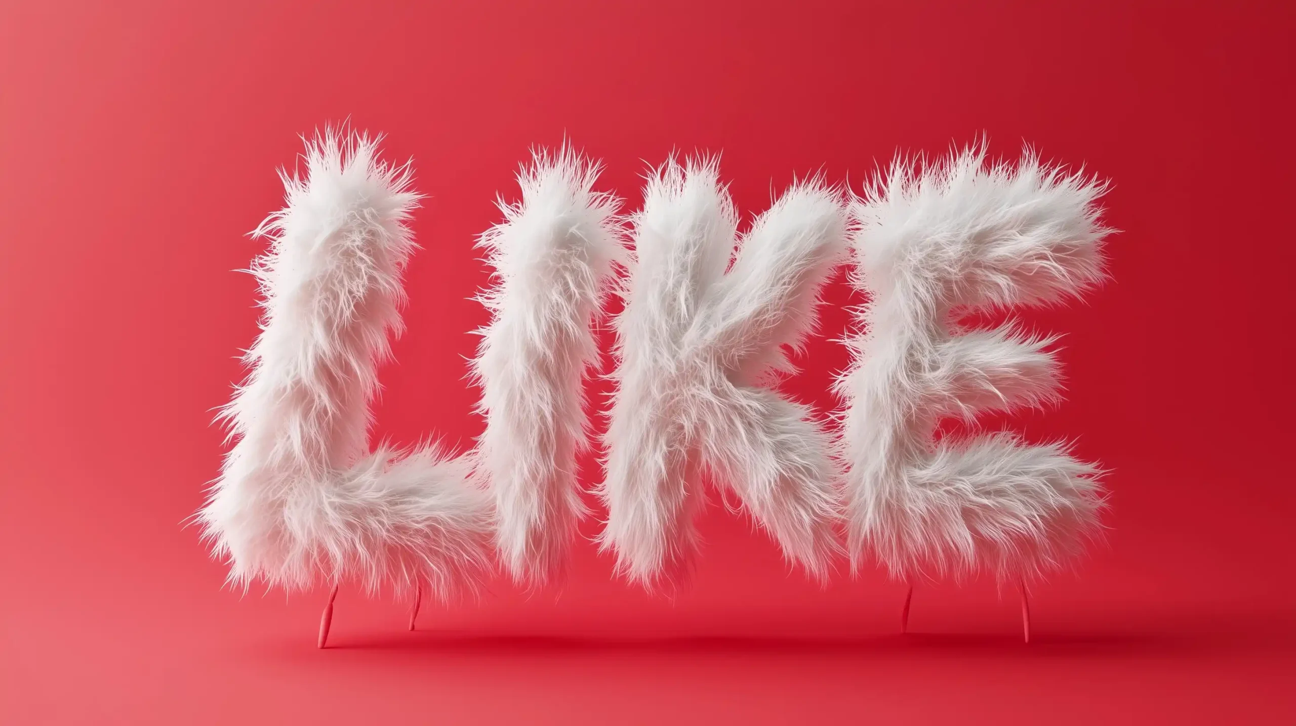 Furry LIKE Typography Design