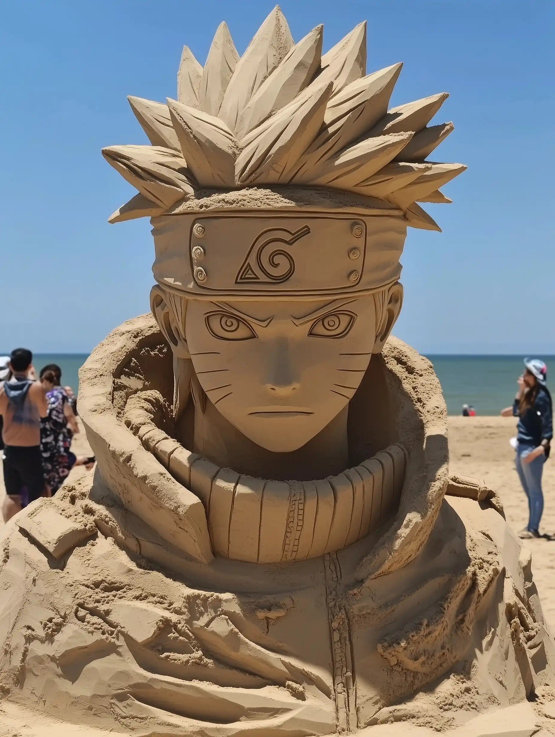 Sand Sculpture of Kakashi