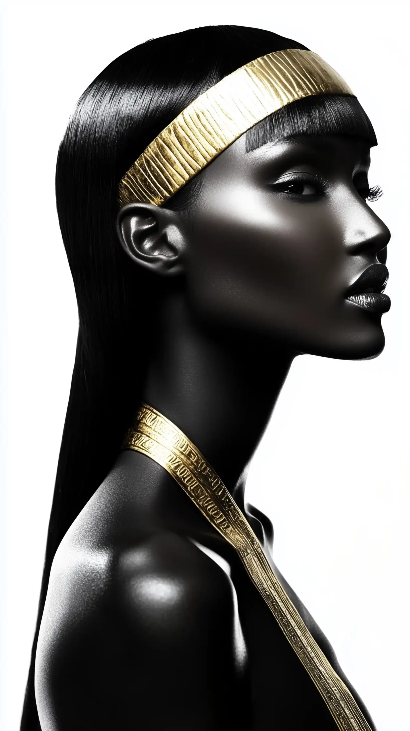 Metallic Egyptian Shoulder Design