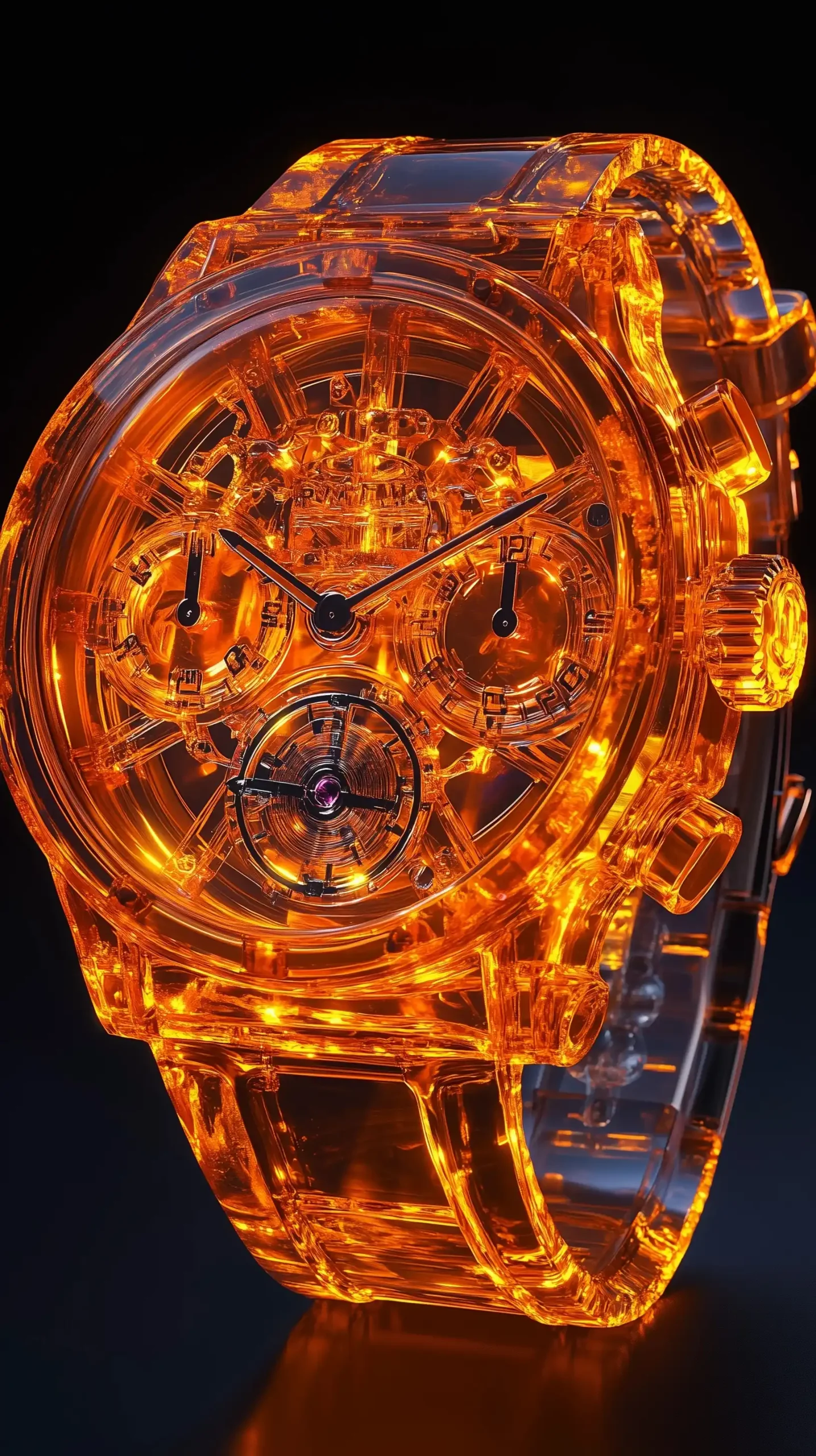 Transparent Watch X-Ray Render