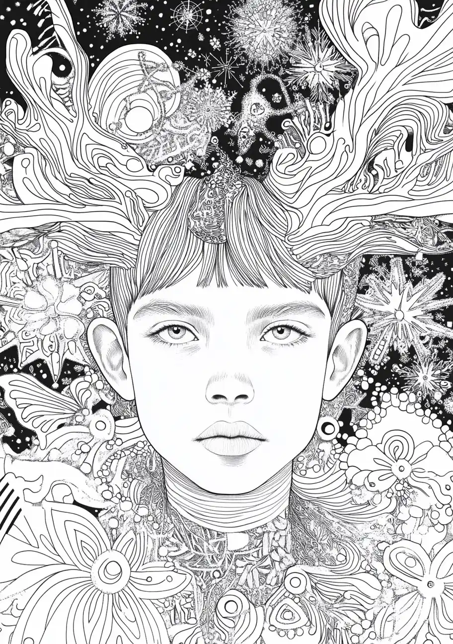 Smi Boy Line Art