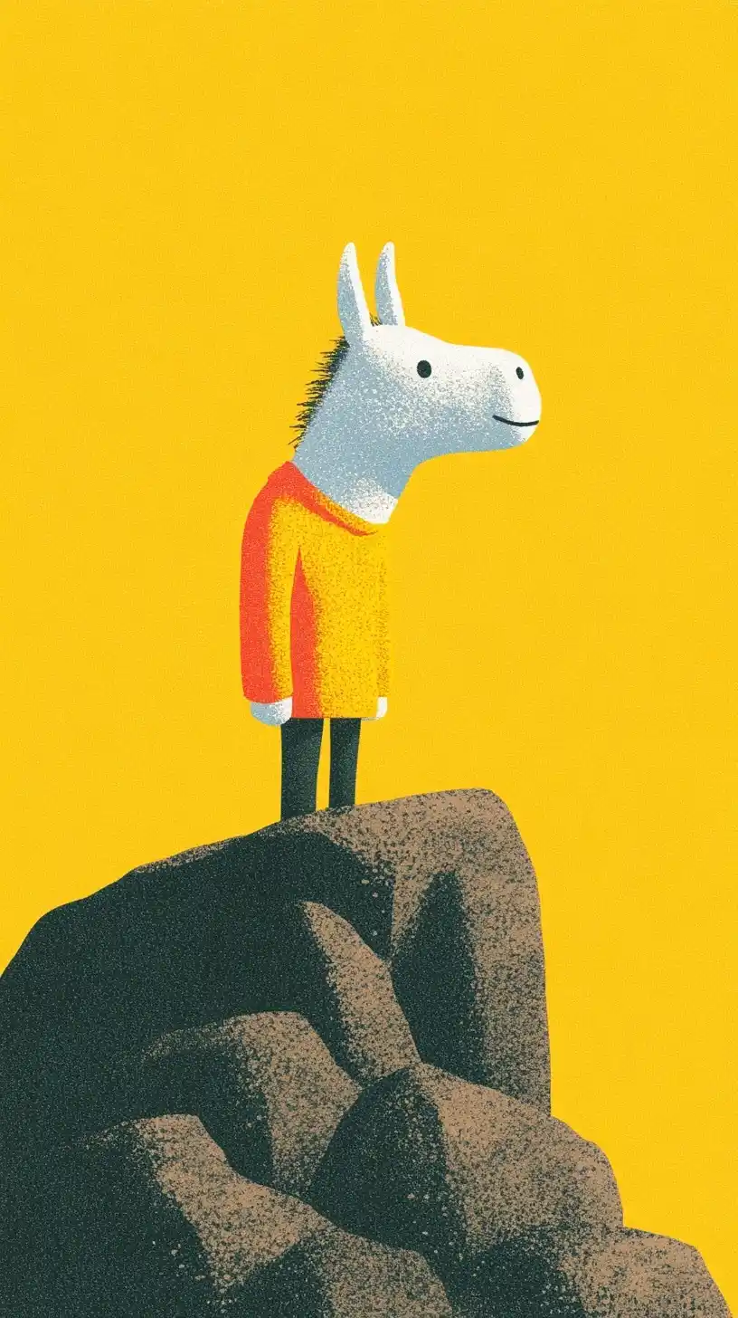 Donkey-Headed Climber Ascending