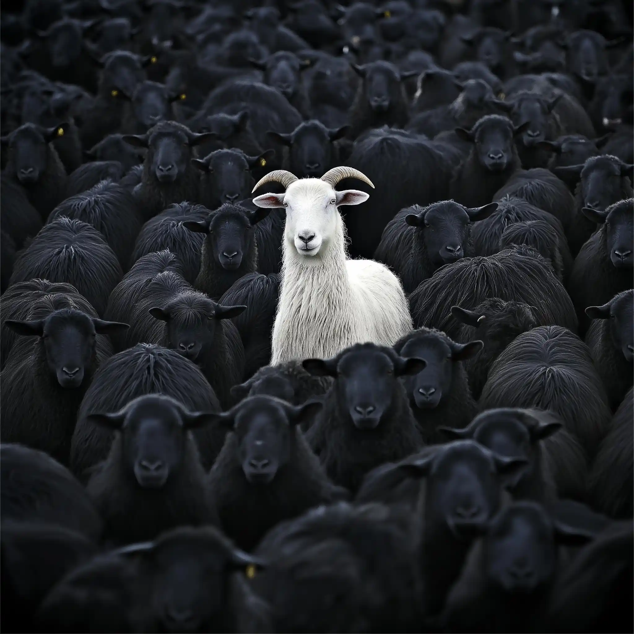 Raw Black Sheep Herd