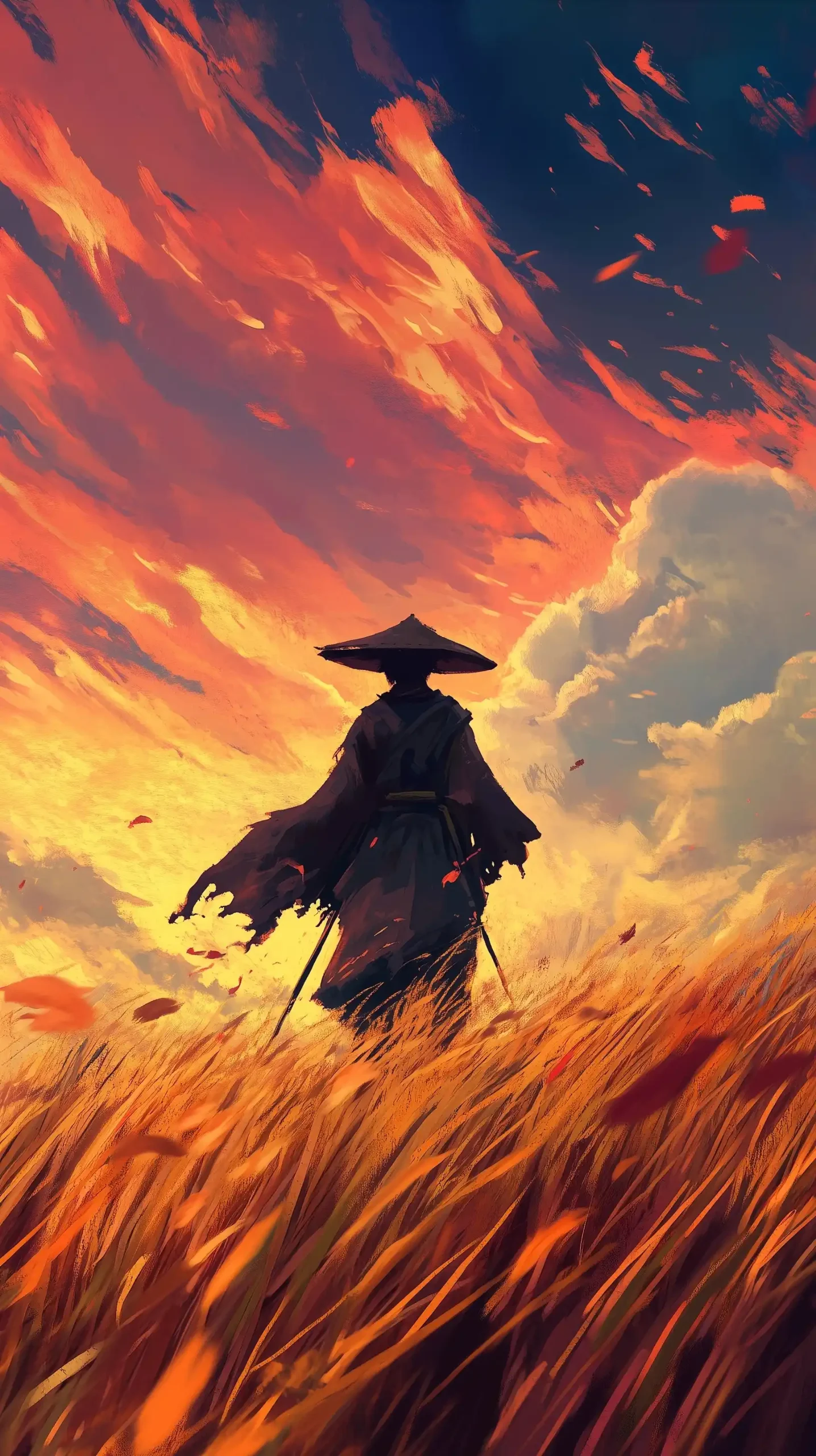 Robed Man in Field