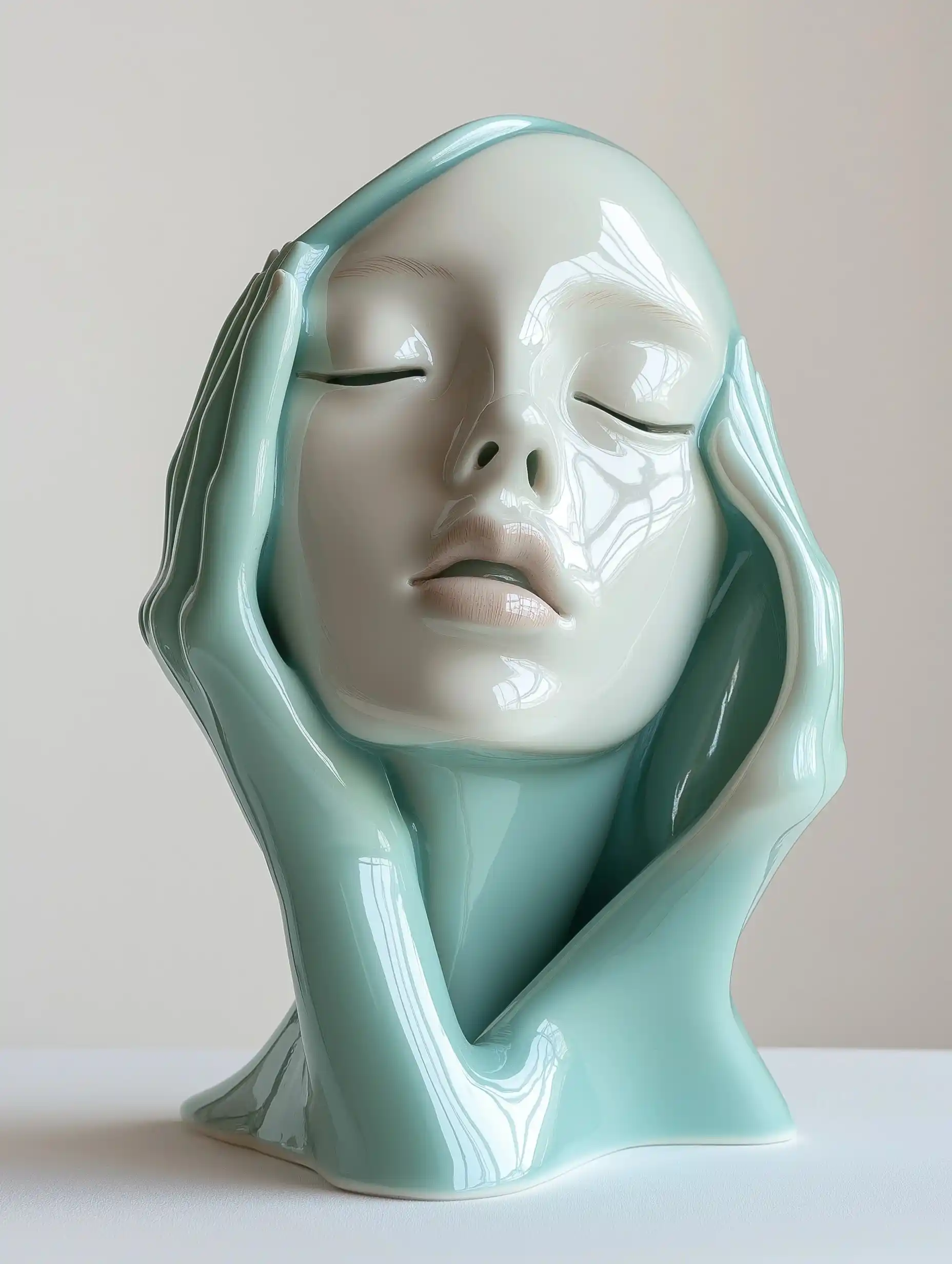 Hyper-Realistic Colorful Porcelain