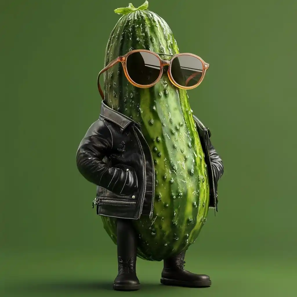 Cool Cucumber in Leather