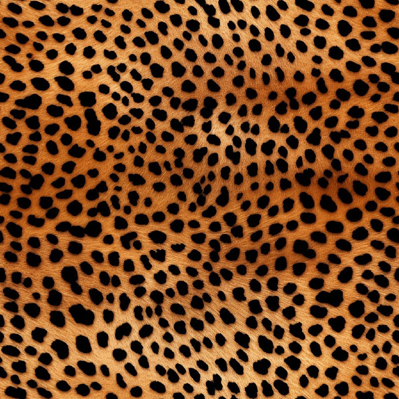 Realistic Leopard Skin Seamless Tile Pattern