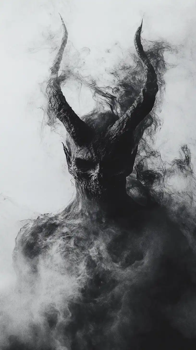 Psychedelic Demon Fog Poster