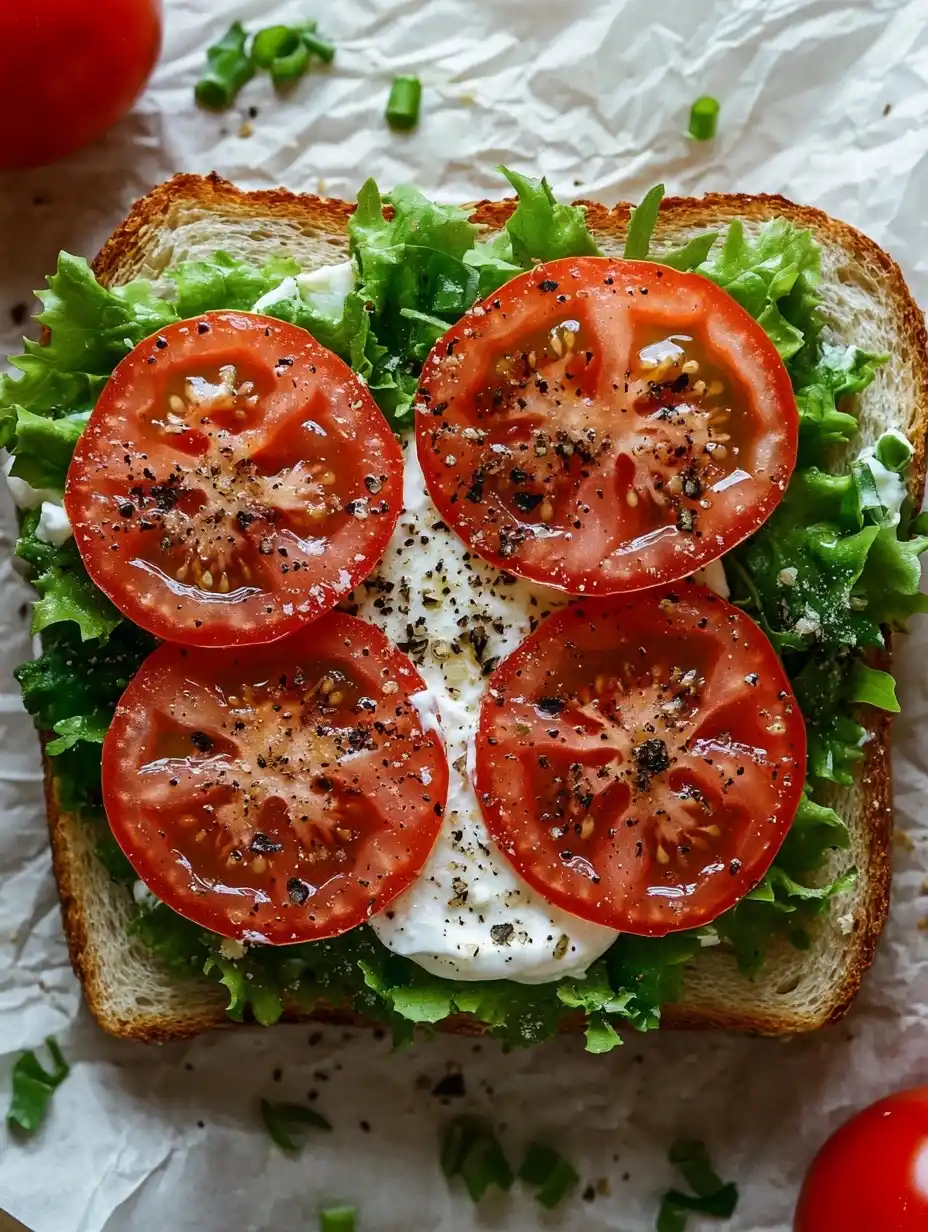 Open-Faced Sandwich Illustration