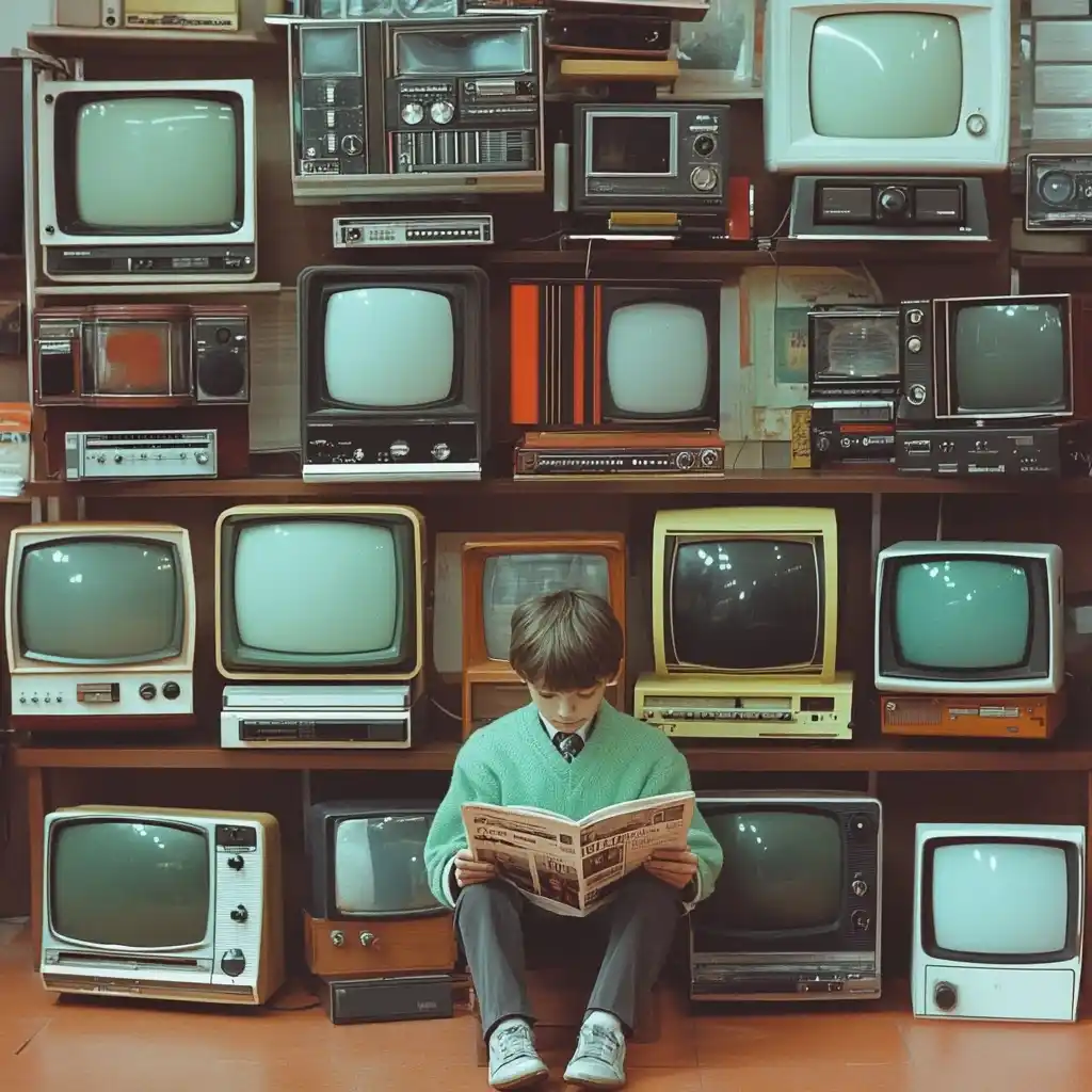 Modern Boy with Media