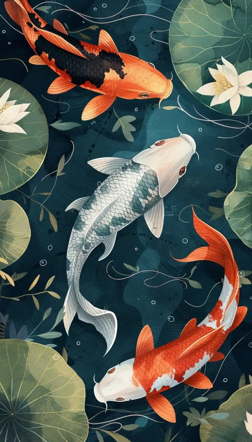 Koi Fish Vector Design