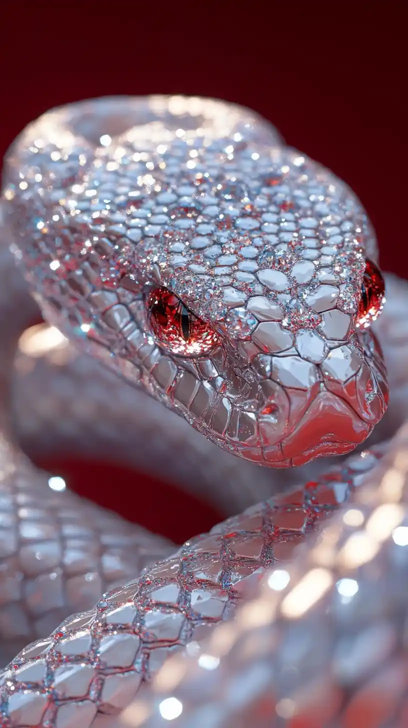 Diamond-Encrusted Snake Design