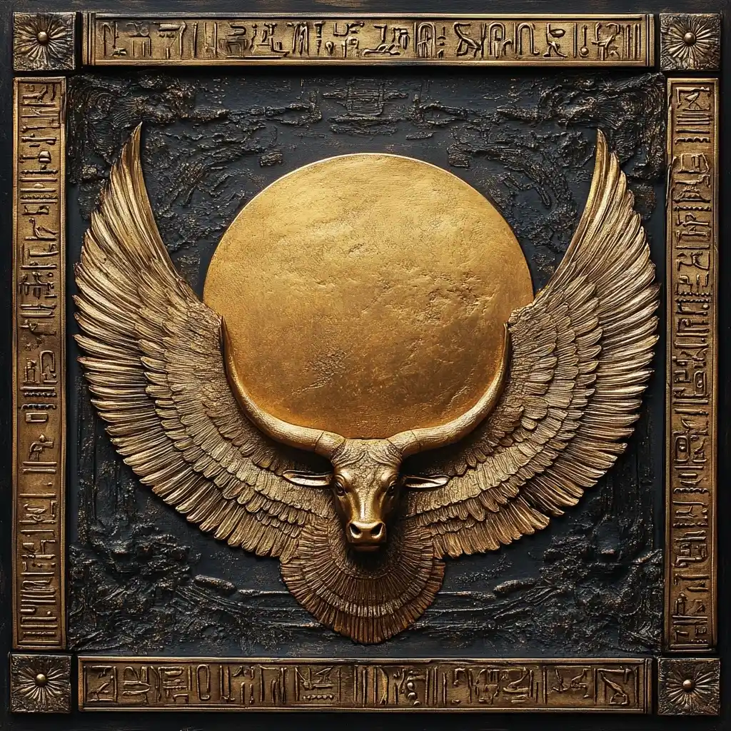 Egyptian Sun Disk Frame