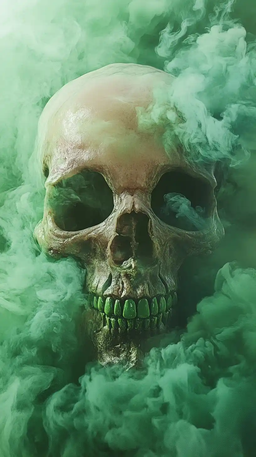 Biohazard Skull with Smoke