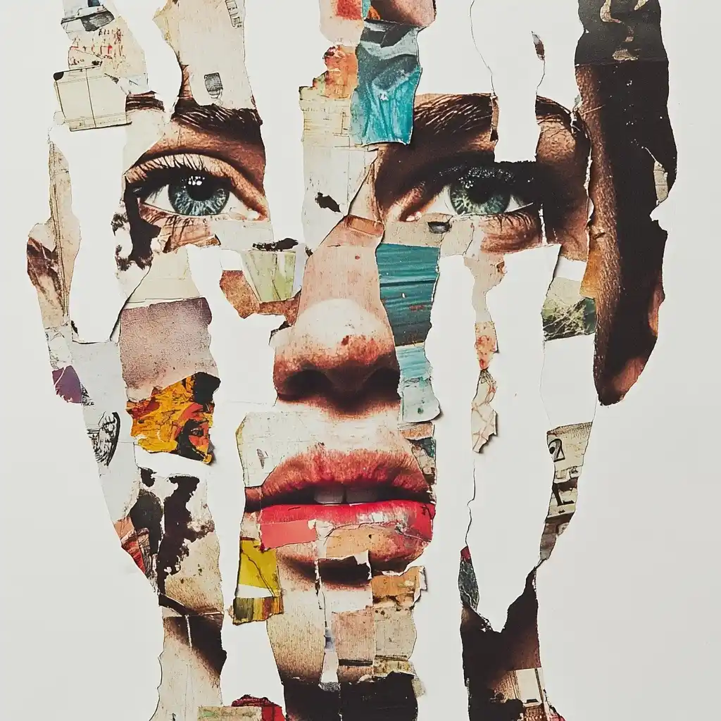 Scrapbook Face Collage
